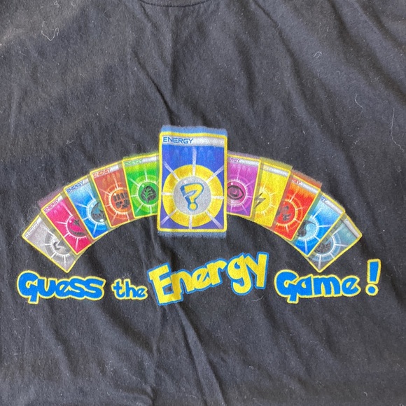 Guess The Energy Game Pokémon T- Shirt Sz M - Picture 2 of 4
